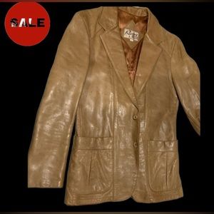 Jacket  Men's Remy Leather Fashions 70’s Soft Leather Jacket Sz S 38
